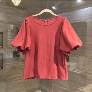 Deep rose blouse